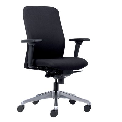 Bureaustoel Euroseats Milano synchroom zwart