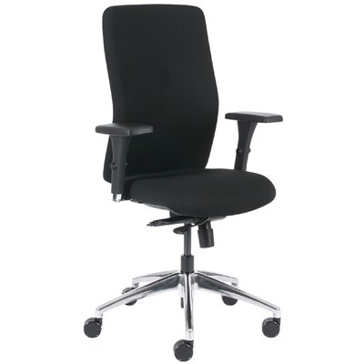 Bureaustoel Euroseats Milano synchroom zwart