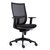 Chaise de bureau Euroseats Curve pied croix plastique noir