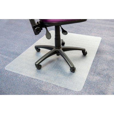 Stoelmat Floortex PVC 120x150cm voor zachte vloeren