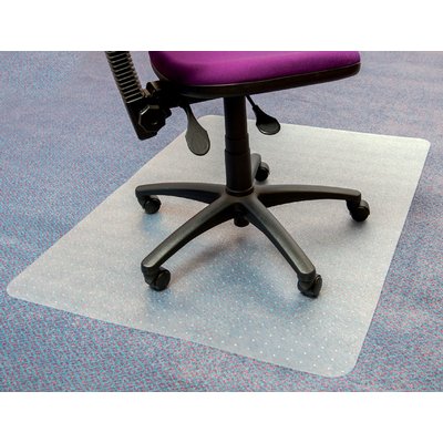 Tapis protège-sol Floortex PVC 120x90cm sol tendre pack retail