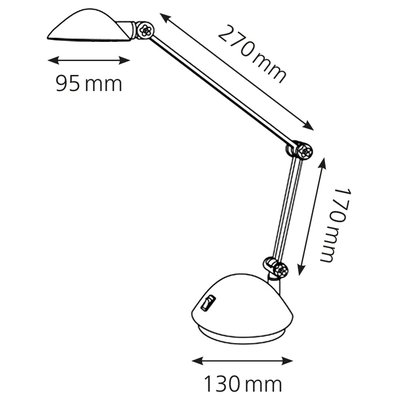 Lampe de bureau Hansa LED Space noir