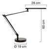 Bureaulamp Unilux Mambo led zwart foto