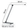 Bureaulamp Unilux Terra led aluminium grijs foto