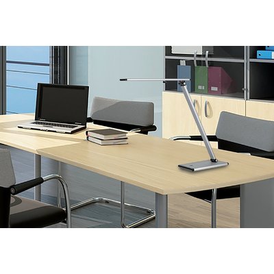 Bureaulamp Unilux Terra led aluminium grijs
