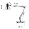 Bureaulamp Unilux Success led chroom foto