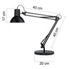 Lampe de bureau Unilux Success 66 LED pince noir Photo