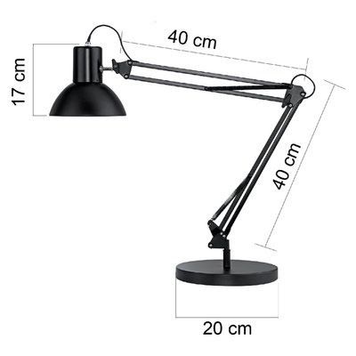 Lampe de bureau Unilux Success 66 LED pince noir