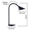 Bureaulamp Unilux Sol led zwart foto