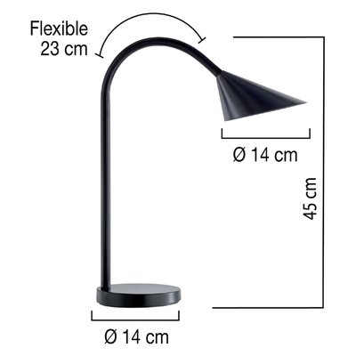 Bureaulamp Unilux Sol led zwart