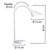 Bureaulamp Unilux Sol led wit foto