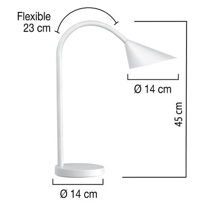 Bureaulamp Unilux Sol led wit