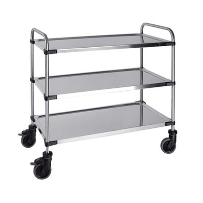 Chariot de service à 3 plateaux 870x570x950mm