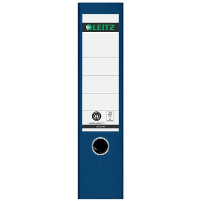 Ordner Leitz 1080 180° 80mm karton A4 blauw