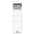Rug-insteekkaart Elba Rado breed 44x159mm wit 10 stuks