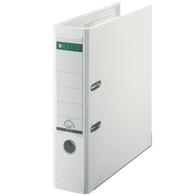 Classeur à levier Leitz 1010 180° A4 80mm PP blanc