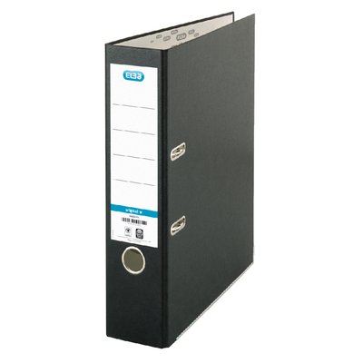Ordner Elba Smart Original A4 80mm karton zwart gewolkt