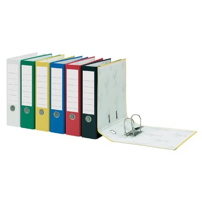 Ordner Qbasic A4 80mm karton geel