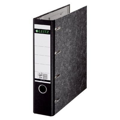 Classeur Leitz 1092 bancaire 2 mécanismes A4 75mm carton noir