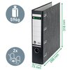 Classeur Leitz 1092 bancaire 2 mécanismes A4 75mm carton noir Photo