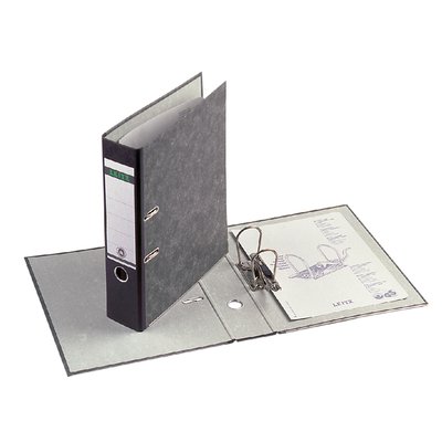 Ordner Leitz 1082 180° 80mm karton folio zwart