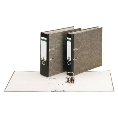 Ordner Leitz 1082 180° 80mm karton folio zwart