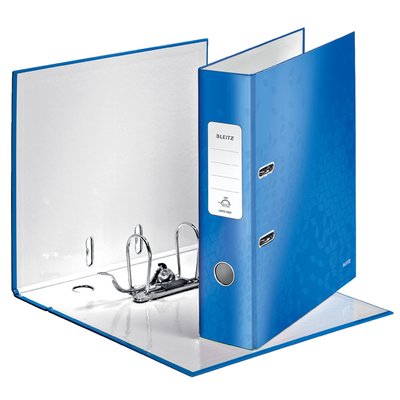 Ordner Leitz Wow 180° gelamineerd 80mm A4 blauw