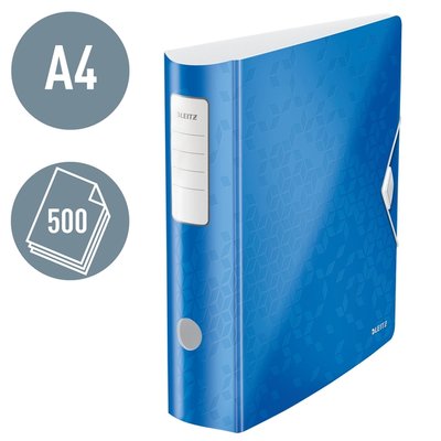Ordner Leitz WOW active 180° 80mm PP A4 blauw