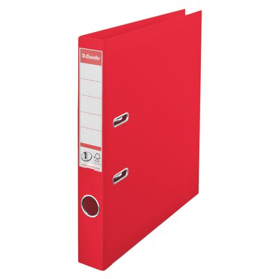 Classeur à levier Esselte Vivida N°1 A4 50mm PP rouge