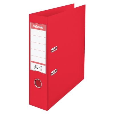 Classeur à levier Esselte Vivida N°1 A4 75mm PP rouge