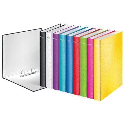 Classeur Leitz WOW A4 maxi 2 anneaux méc-D 25mm menthe