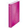 Classeur Leitz WOW A4 maxi 2 anneaux méc-D 25mm rose Photo