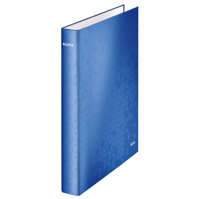 Classeur Leitz WOW A4 maxi 2 anneaux méc-D 25mm bleu