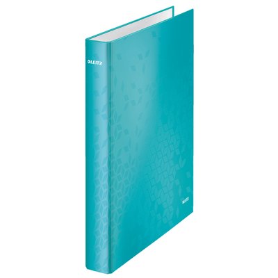Classeur Leitz WOW A4 maxi 4 anneaux méc-D 25mm menthe