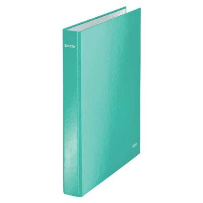 Classeur Leitz WOW A4 maxi 4 anneaux méc-D 25mm menthe