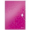 Chemise à élastique Leitz WOW A4 3 rabats PP rose Photo