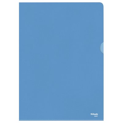 Insteekmap L-model Esselte standaard A4 0.11mm PP blauw 100 stuks