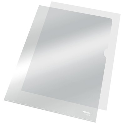 Insteekmap L-model Esselte standaard copy safe 0.11mm PP A4 transparant 10 stuks