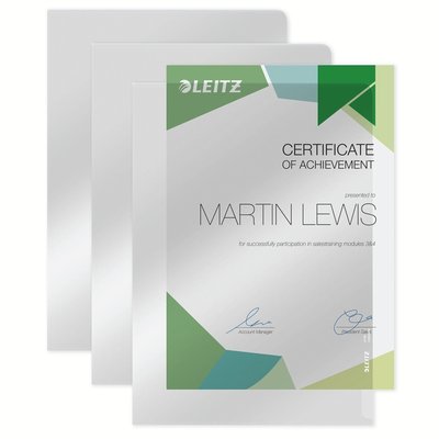 Insteekmap L-model Leitz Premium copy safe 0.15mm PVC A4 glashelder 100 stuks