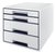 Ladenblok Leitz WOW CUBE A4 maxi 4 laden wit/grijs