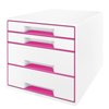 Ladenblok Leitz WOW 4 laden wit/roze foto