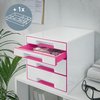 Ladenblok Leitz WOW 4 laden wit/roze foto