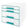 Ladenblok Leitz WOW 4 laden wit/ijsblauw photo