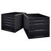 Module tiroirs Leitz WOW Cube A4 maxi 4 tiroirs noir Photo
