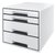 Ladenblok Leitz Wow CUBE A4 maxi 4 laden wit/zwart