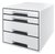 Ladenblok Leitz Wow CUBE A4 maxi 4 laden wit/zwart