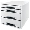 Ladenblok Leitz Wow CUBE A4 maxi 4 laden wit/zwart foto