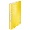 Classeur Leitz WOW A4 2 anneaux méc-O 25mm PP jaune Photo