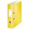 Classeur à levier Leitz WOW 180° A4 80mm laminé jaune Photo