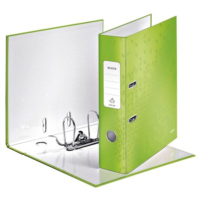 Classeur à levier Leitz WOW 180° A4 80mm laminé vert